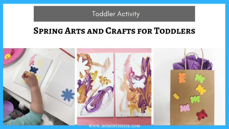 Spring Arts and Crafts for Toddlers – Canvas Painting & Gift Bags